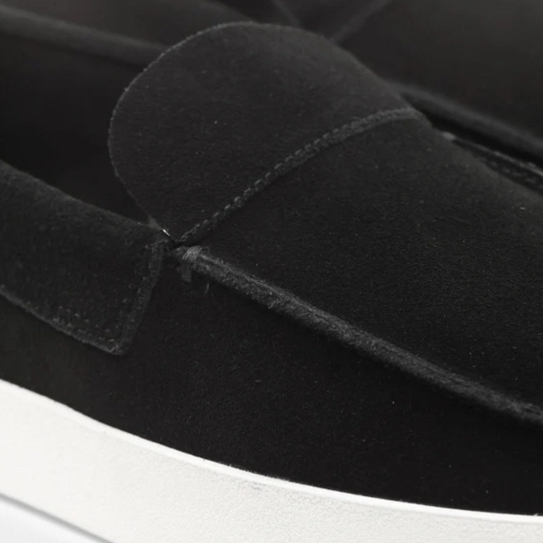 Saint Morta Men's Hemisphere Slip On Loafers Size 8 Black White Suede NIB