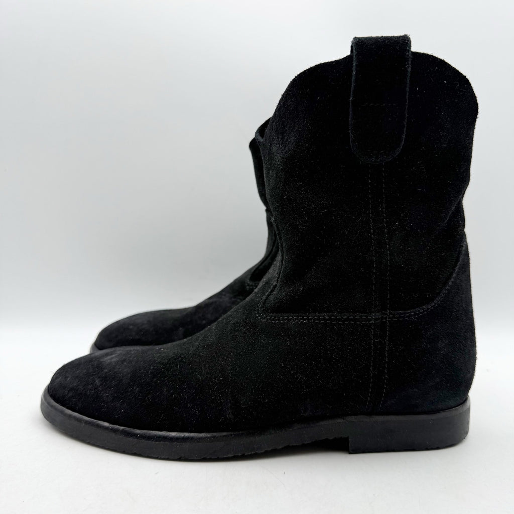 RE/DONE Womens 60s Camarguaise Ankle Boots EU 35 US 5 Black Suede NWOB