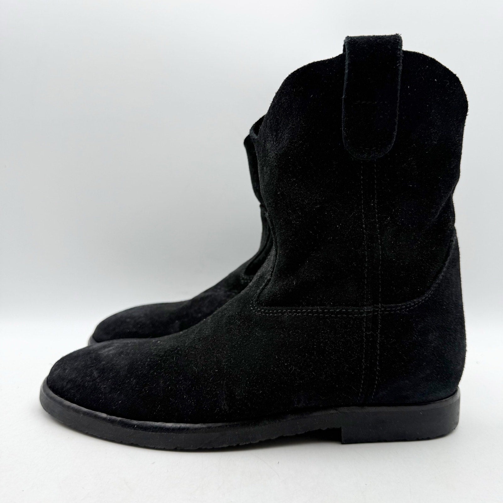 RE/DONE Womens 60s Camarguaise Ankle Boots EU 35 US 5 Black Suede NWOB