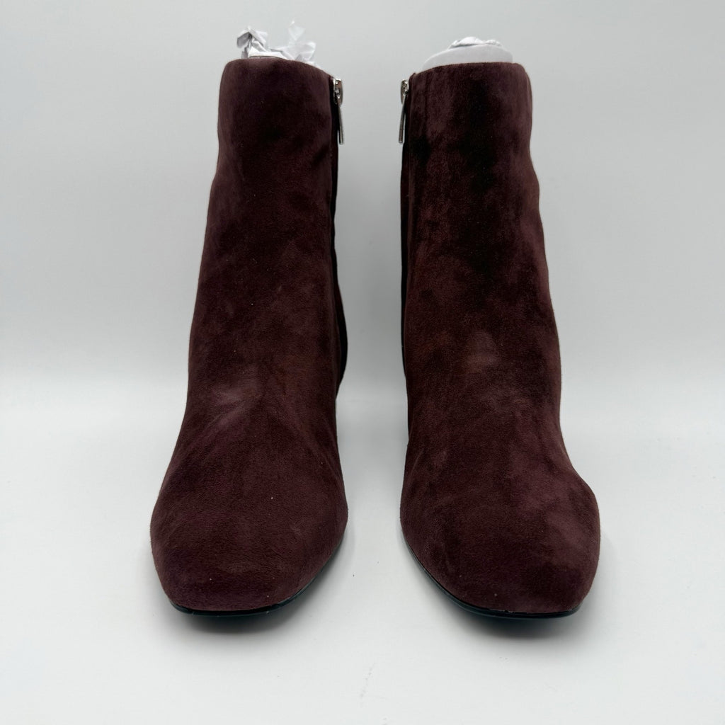 Rockport Womens Oaklei Ankle Boots Size 8.5 M Wine Red Suede NIB