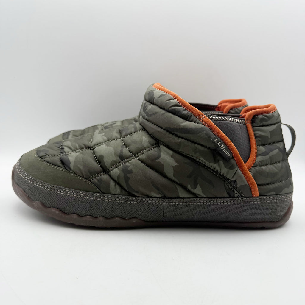L.L.Bean Mens Mountain Classic Quilted Ankle Boots US 9 M Green Camo NWOB