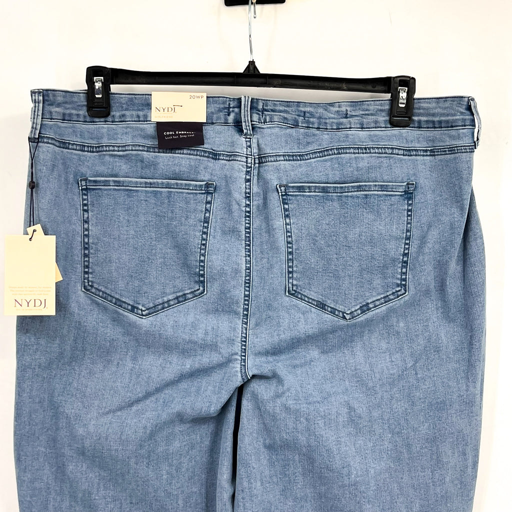 NYDJ Womens Margot Girlfriend Jeans Size 20W Petite Kingston Blue NWT