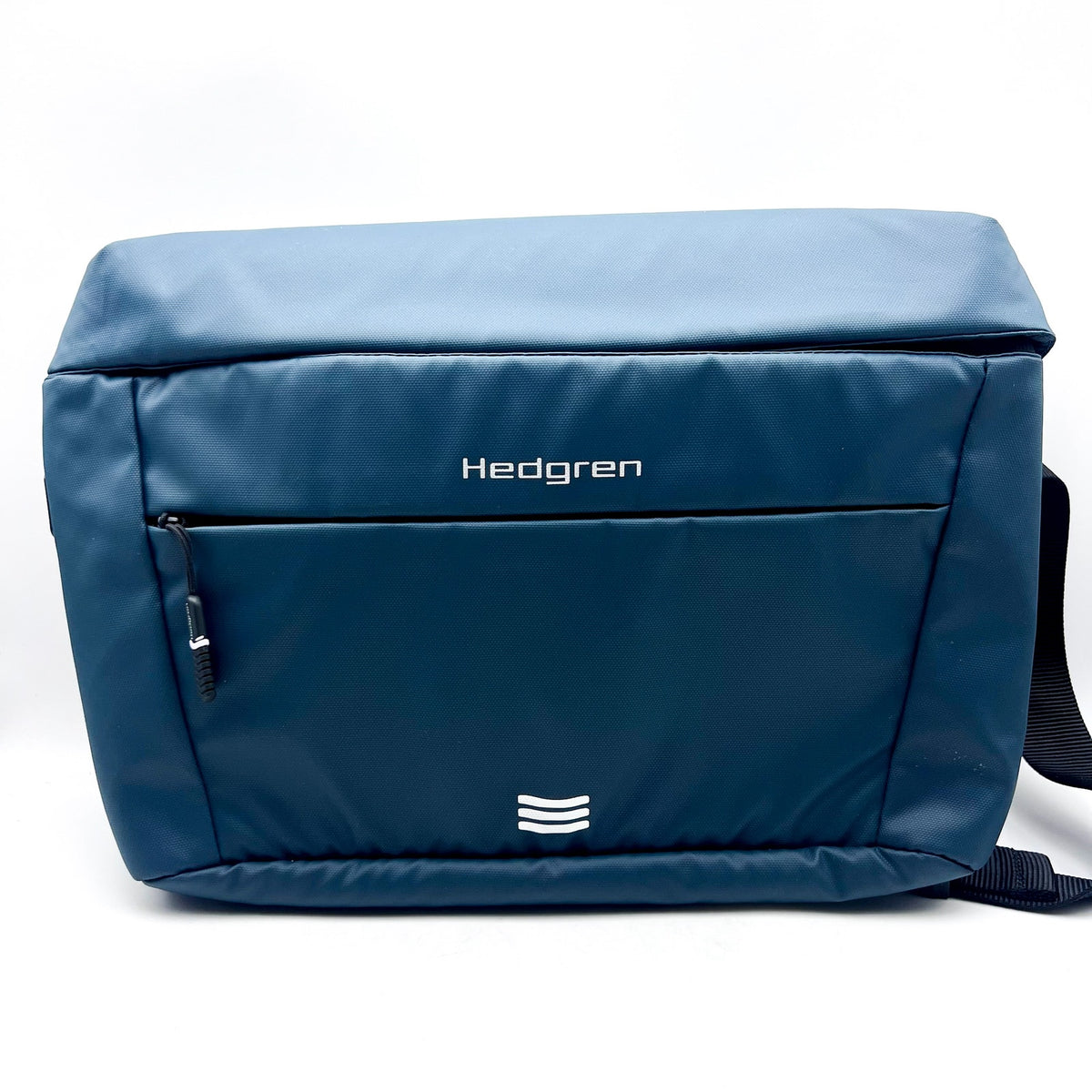 HEDGREN Tube RFID Sling Crossbody Bag Medium City Blue Travel NWOT