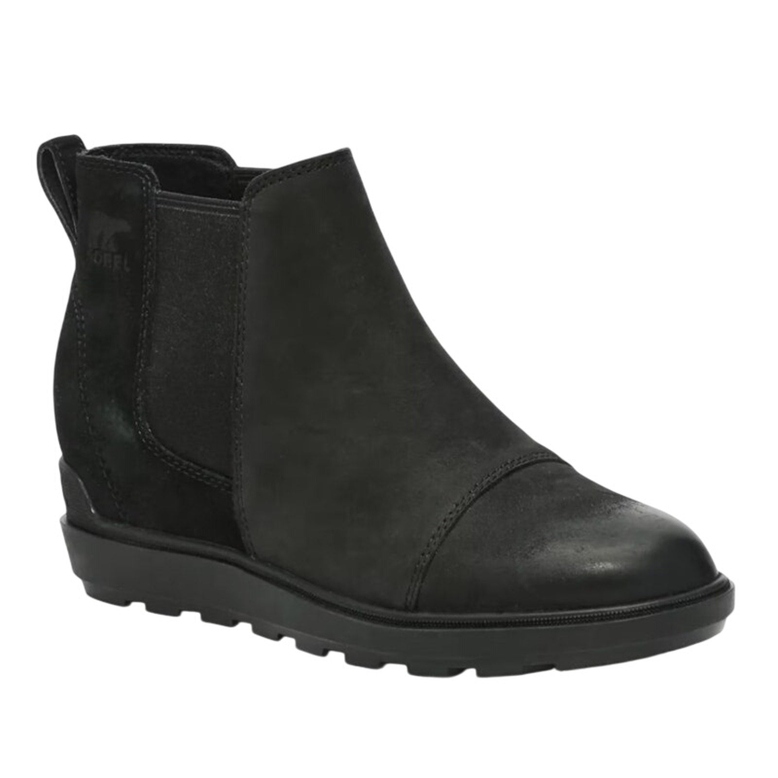 Sorel Womens Evie ll Chelsea Ankle Bootie US 11 EU 42 Black Suede Waterproof NIB