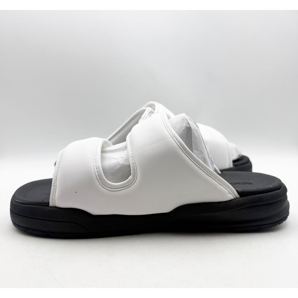 SEICHI Men's Senko Slide Sandals US 10 EU 43 White Black NIB