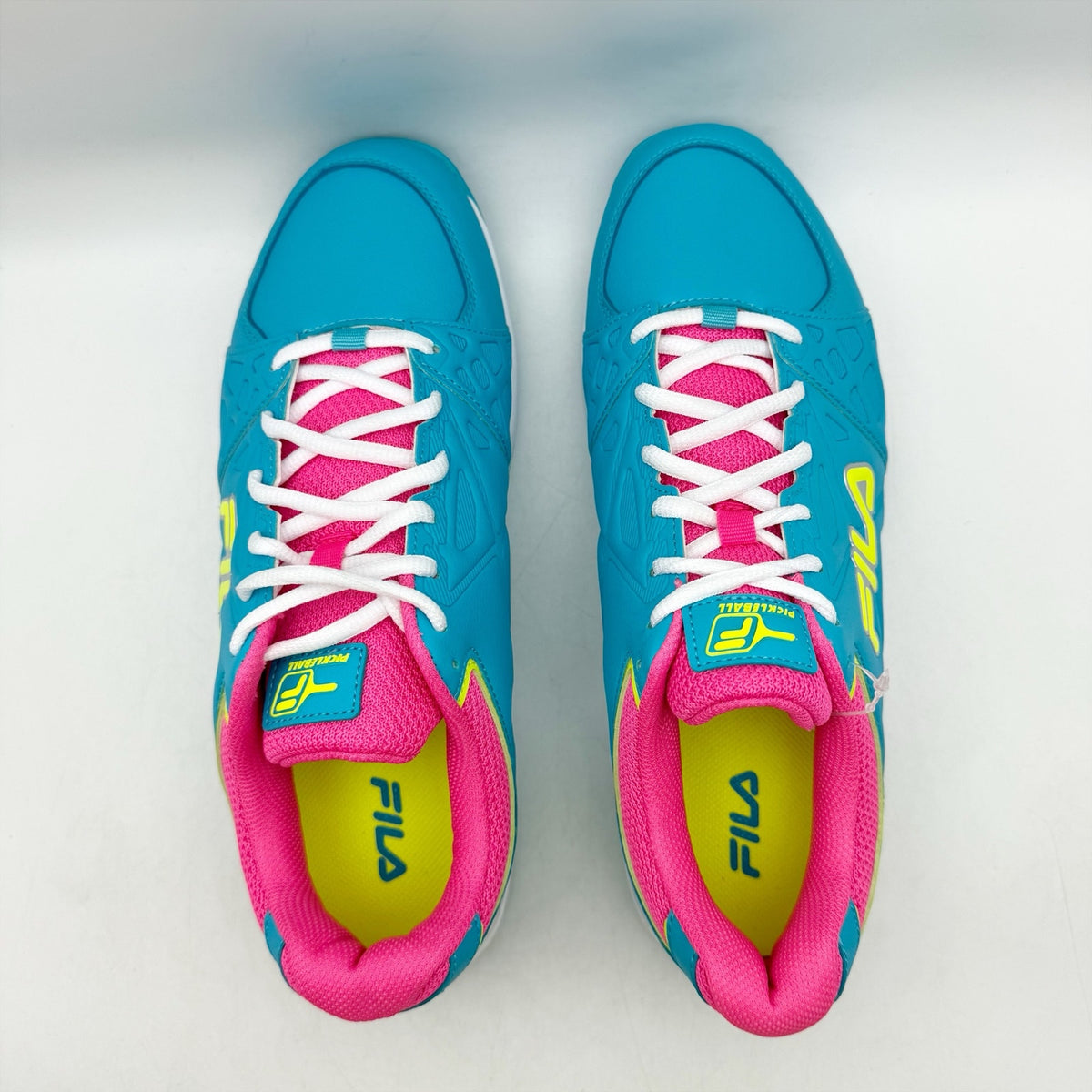FILA Womens Double Bounce 3 Pickleball Shoes Size 9.5 Blue Pink Athletic NWOB