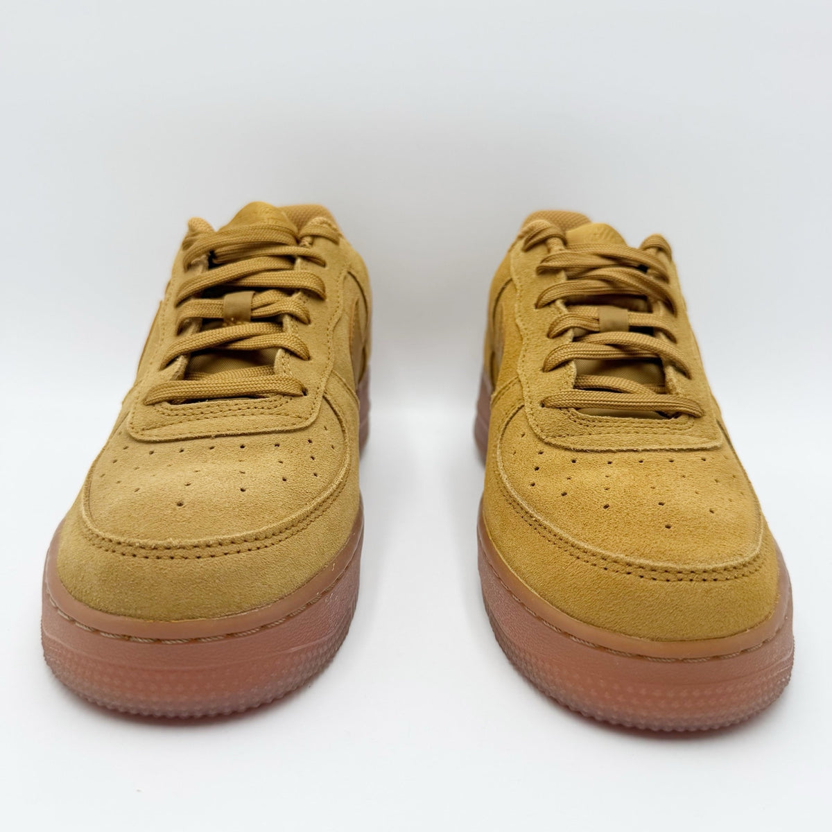 Nike AIR FORCE 1 LV8 3 Sneakers Youth 7 WOMENS 8.5 Wheat Brown Suede NWOB