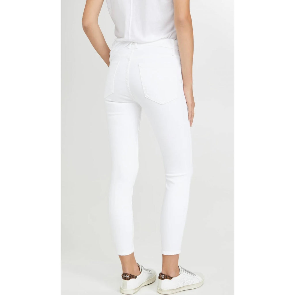 Good American Womens Good Leg Cropped Jeans Size 28 US 6 White Stretch NWOT