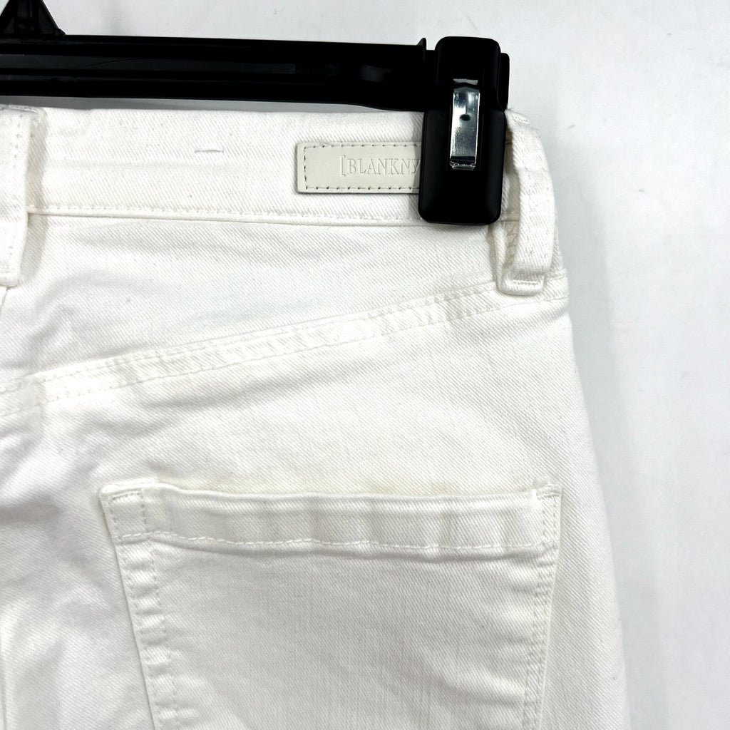 BLANKNYC Womens Bond Skinny Jeans Size 25 US 0 White Stretch Mid Rise NWOT
