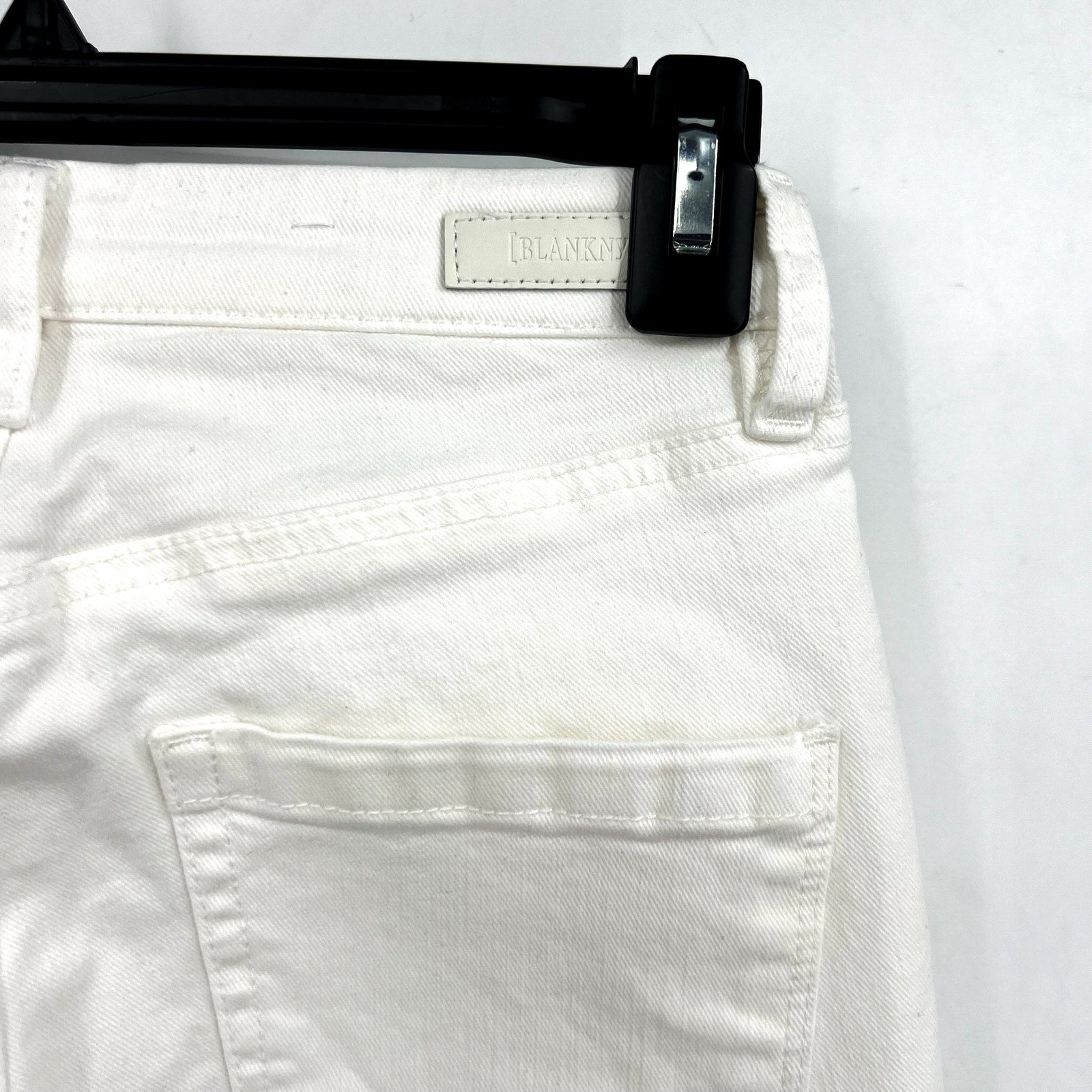 BLANKNYC Womens Bond Skinny Jeans Size 25 US 0 White Stretch Mid Rise NWOT
