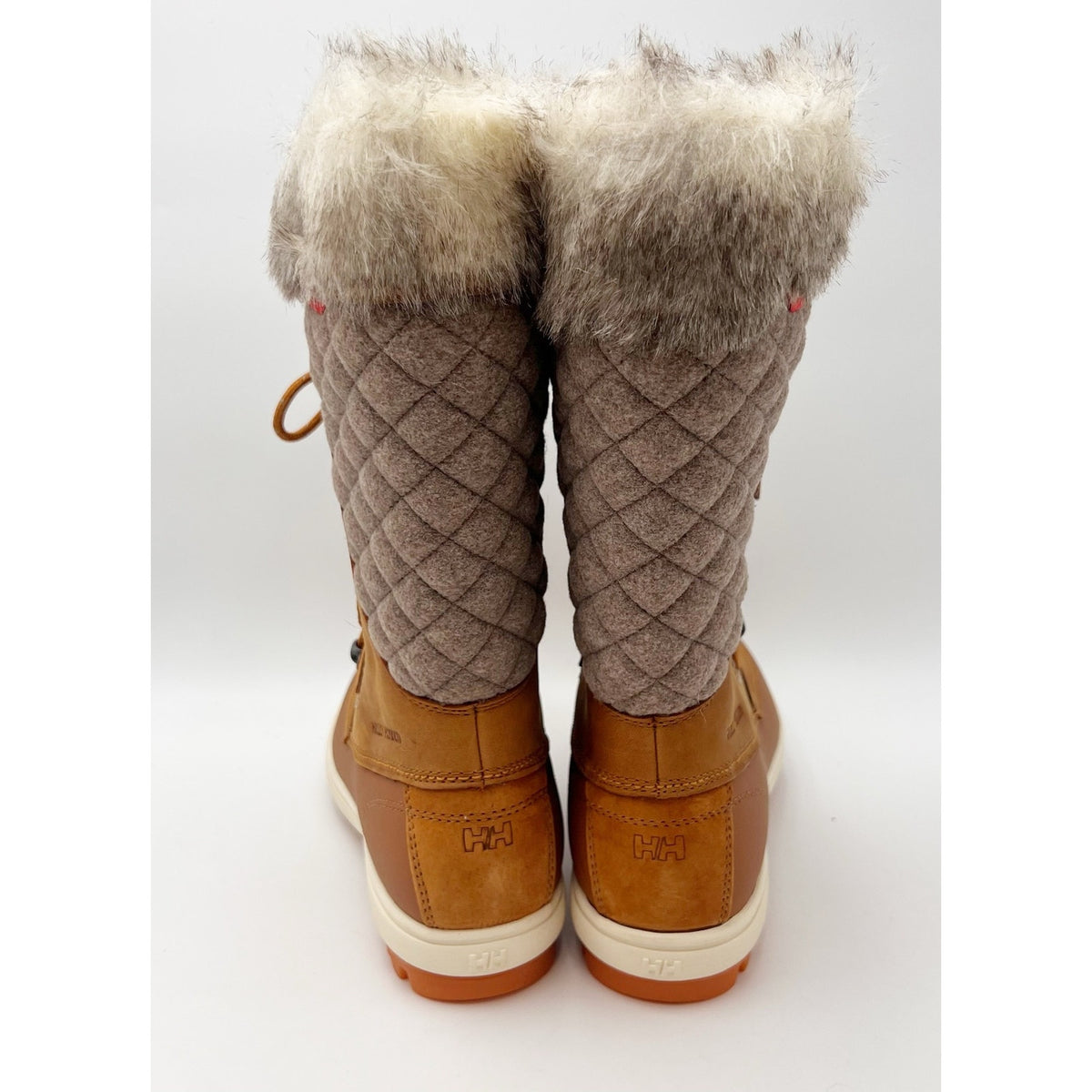 Helly Hansen Womens Garibaldi Vl Winter Boots US 8 Tan Leather Insulated WP NWOB