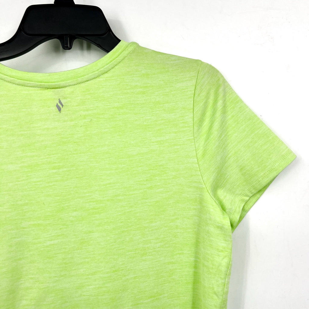 SKECHERS Women's GO DRI Swift Tunic Tee Medium Lime Green Short Sleeve NWT