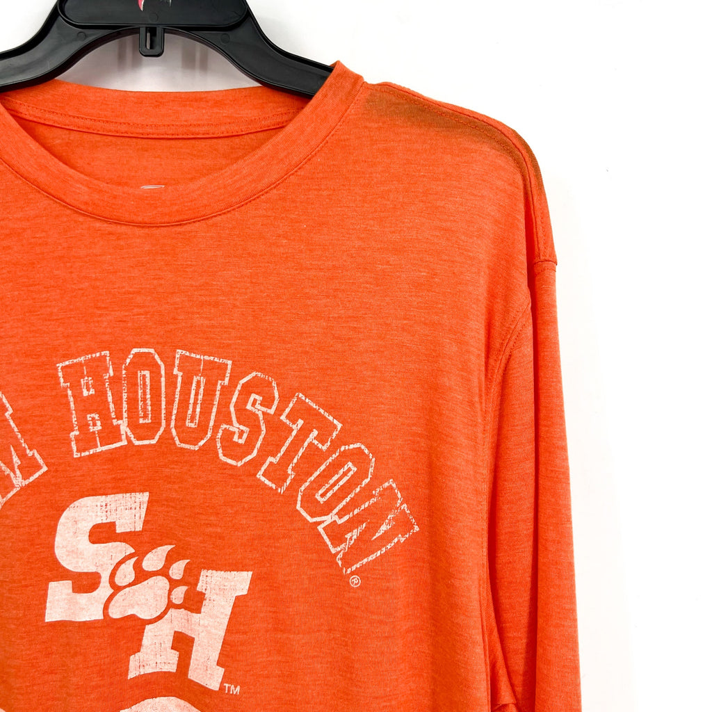 COLOSSEUM Mens Sam Houston State Bearkats T-Shirt XXL Orange Long Sleeve NWT
