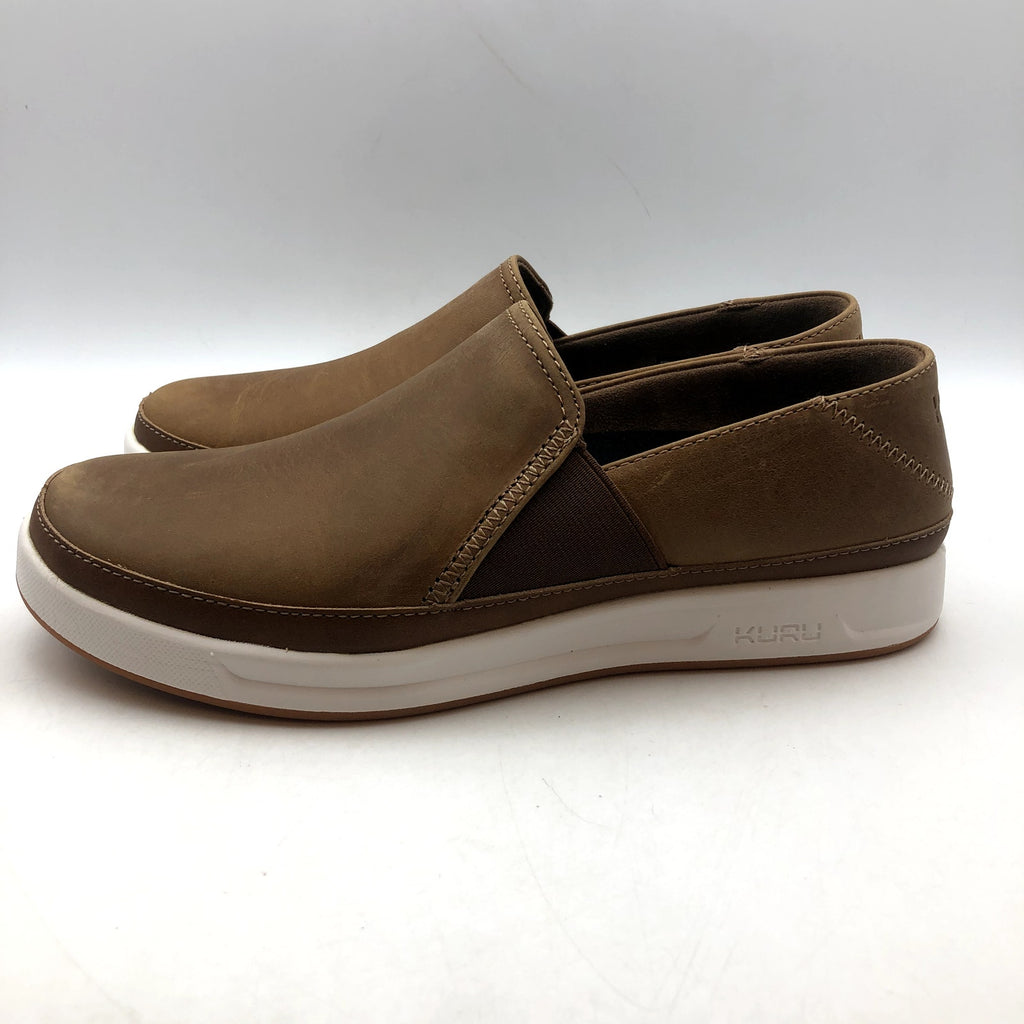 KURU Womens Roam Atla Slip On Sneakers Size 6 Cognac Brown Leather NIB