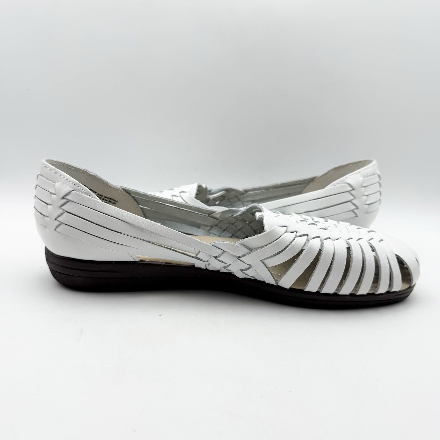 Comfortiva Womens Trinidad Sandals US 11 Wide EU 41-42 White Leather NIB