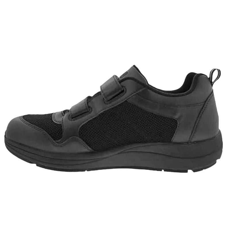 Drew Mens Contest Sneakers US 9.5 WIDE Black Fabric Hook and Loop SR NWOB