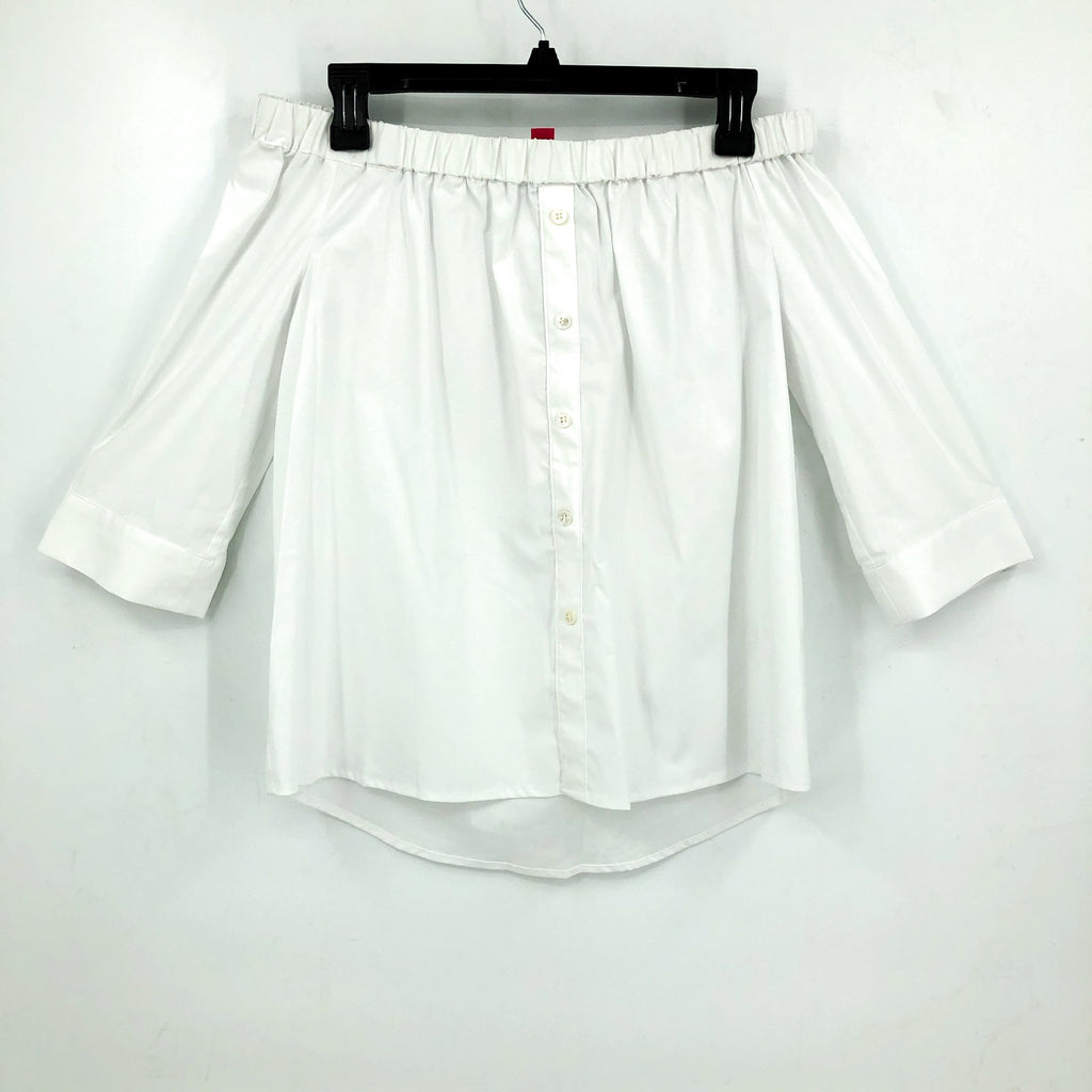 VINCE CAMUTO Women's Off Shoulder Pacific Breeze Top XS Ultra White NWT
