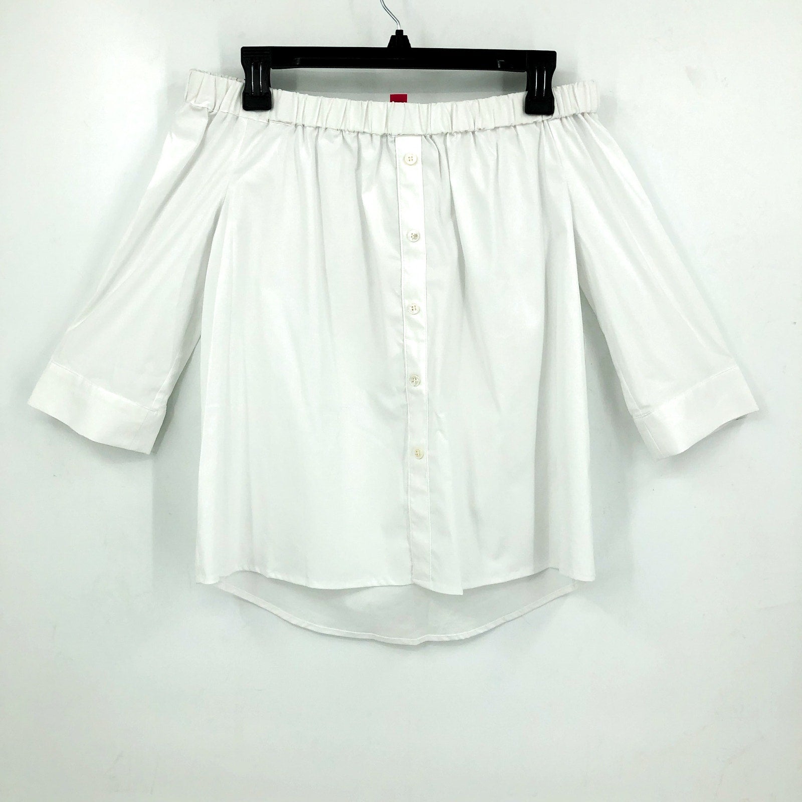 VINCE CAMUTO Women's Off Shoulder Pacific Breeze Top XS Ultra White NWT