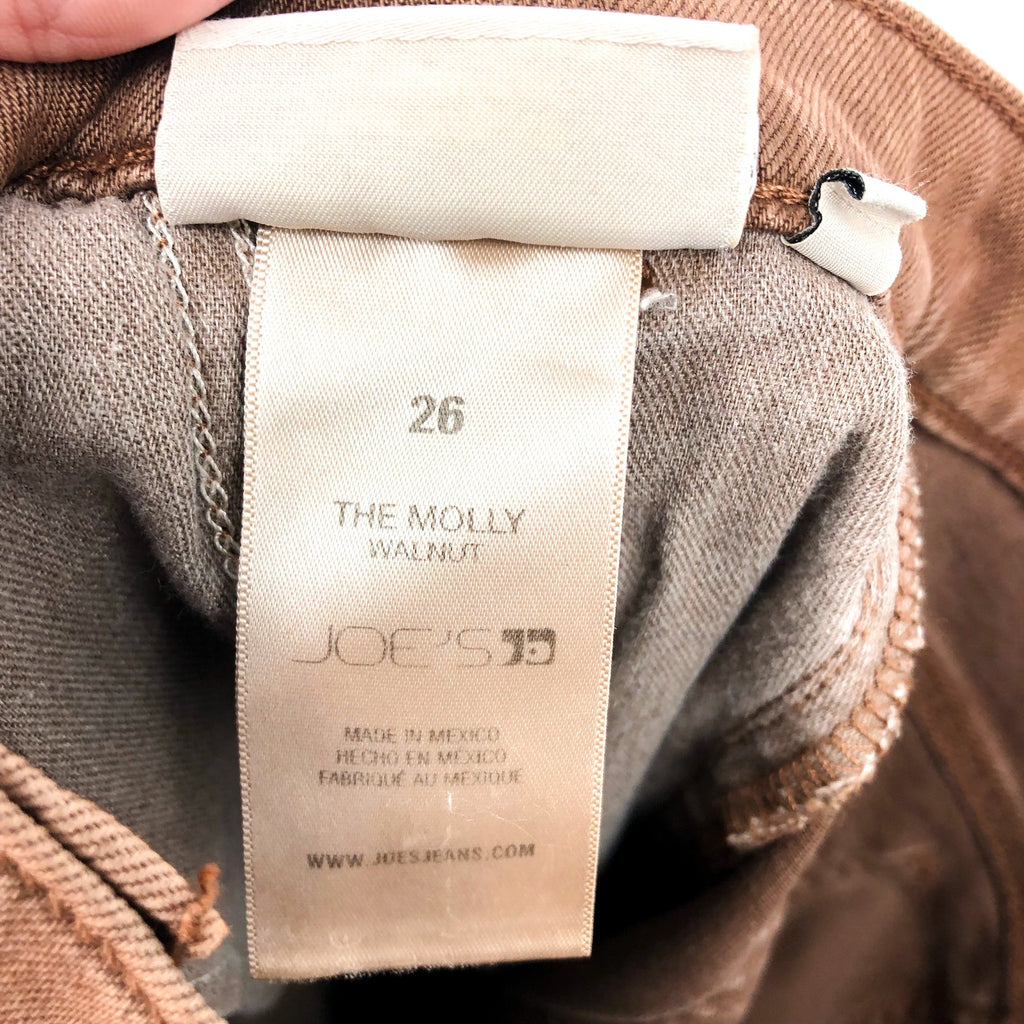 JOE'S JEANS The Molly High Rise Flare Jeans Size 26 US 2 Brown Walnut NWT