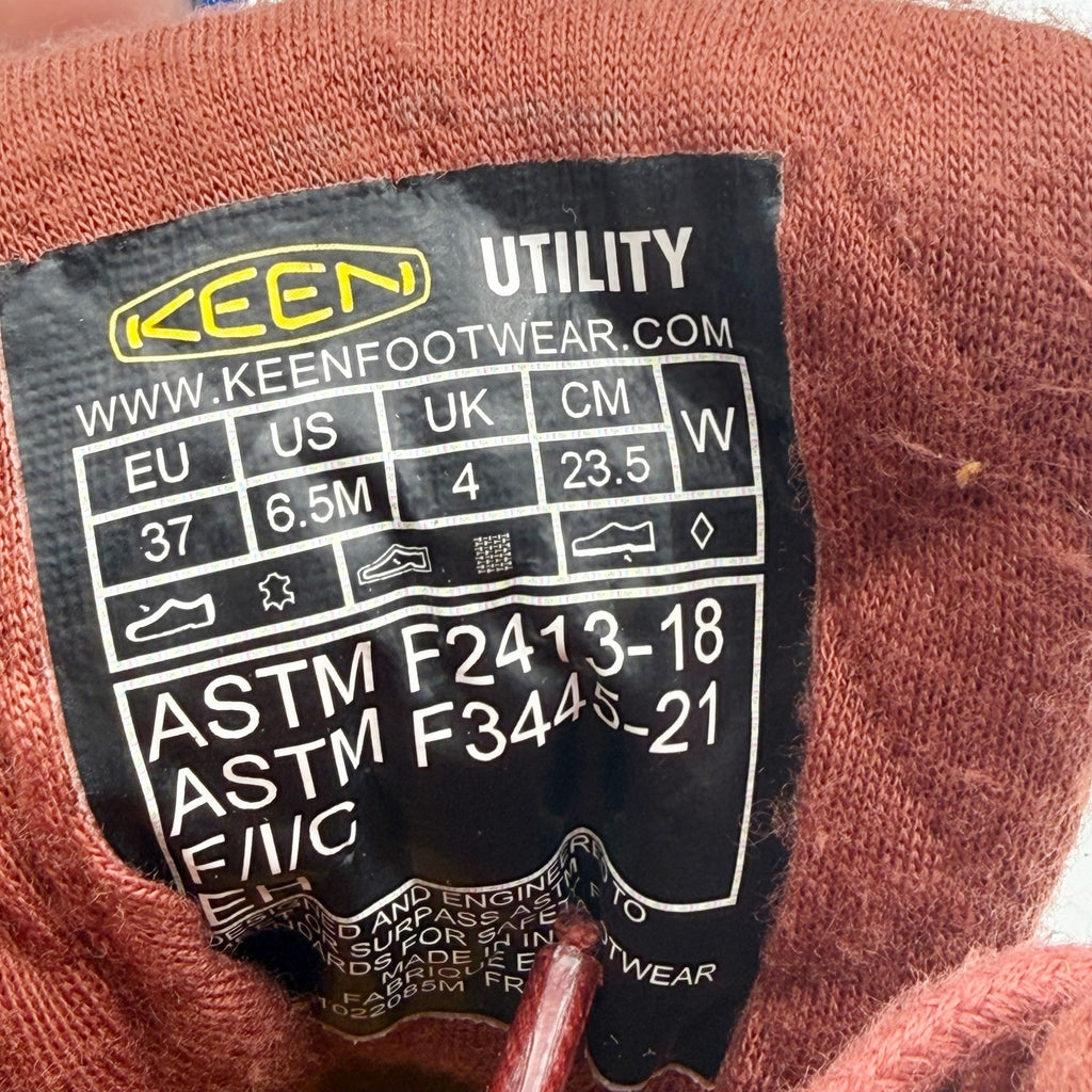 Keen Womens Seattle 6" Work Boot US 6.5 Red Brown Waterproof Aluminum Toe NIB