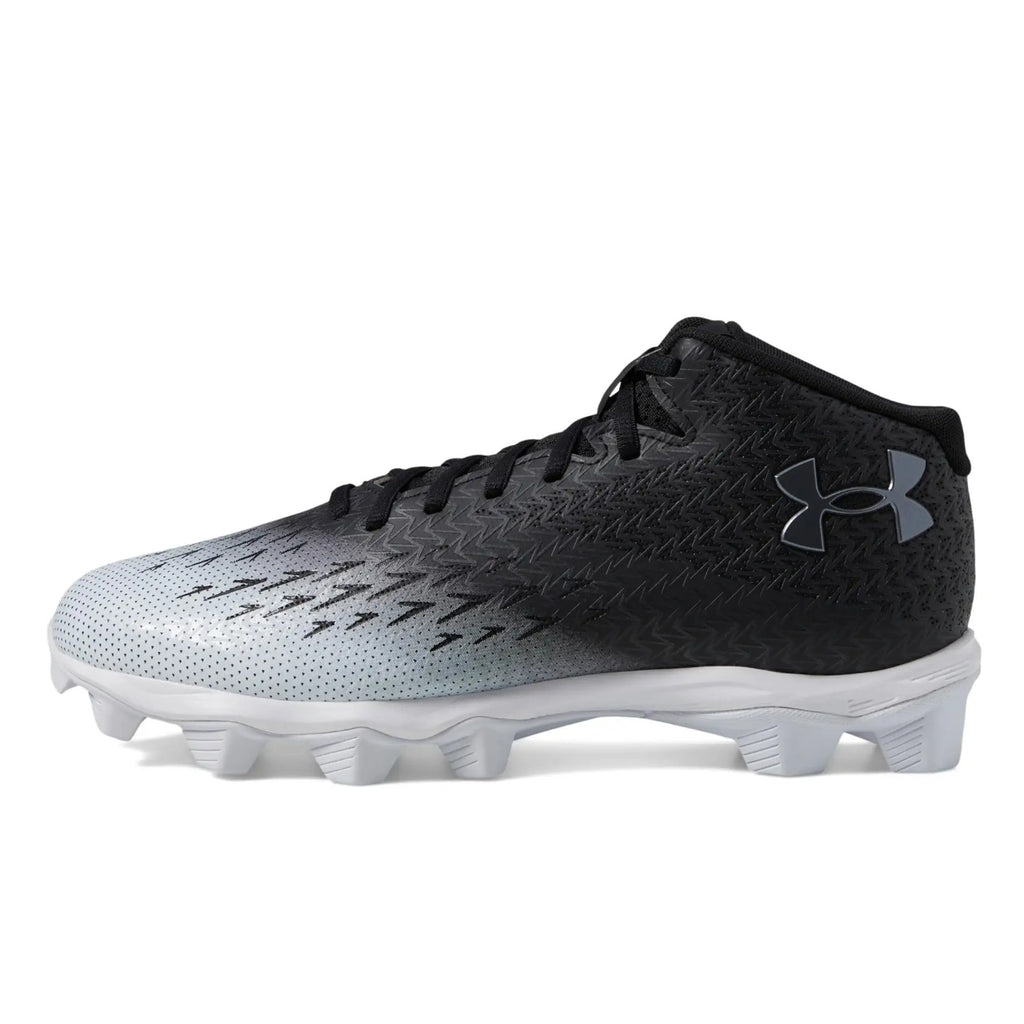 Under Armour Spotlight Franchise RM 4.0 Football Cleats Mens 9 Black White NWOB
