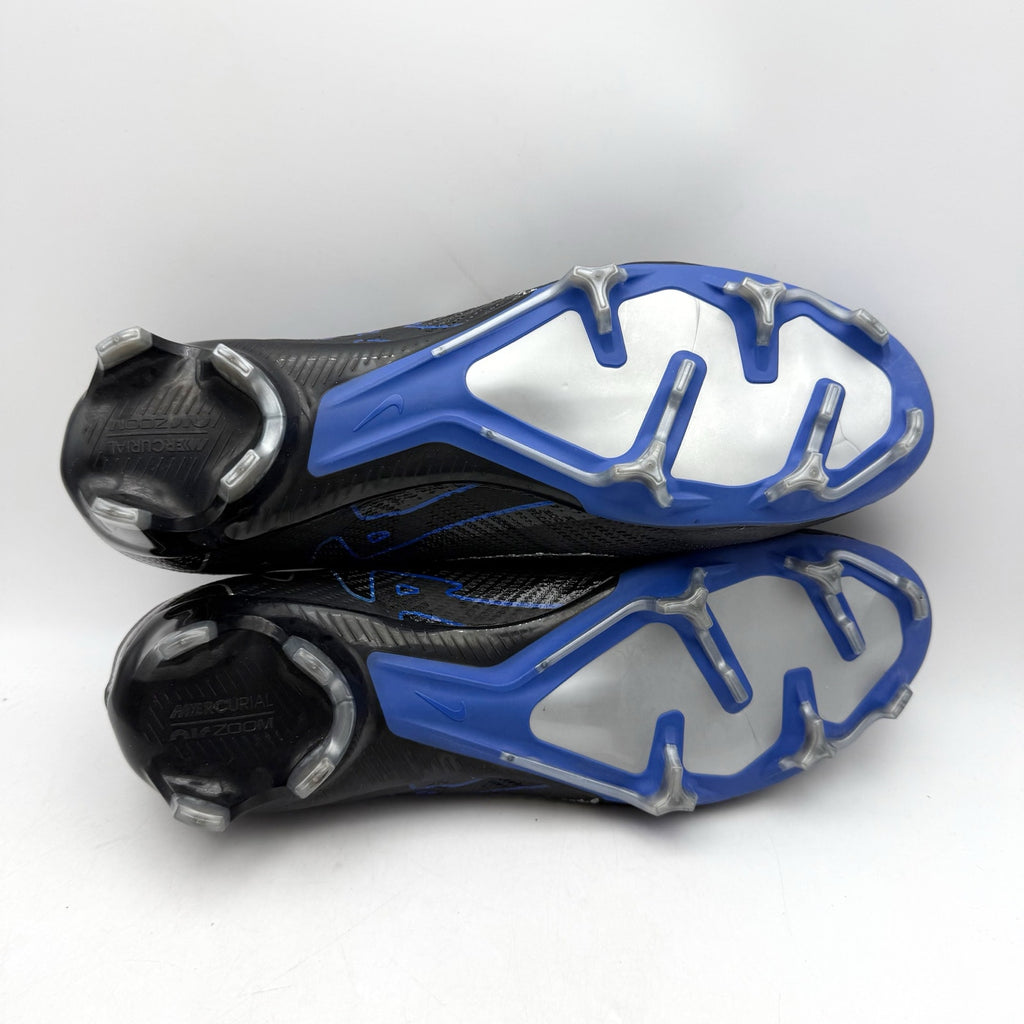 Nike Mens Zoom Mercurial Vapor 15 Pro FG Soccer Cleats US 12 Black Blue NWOB