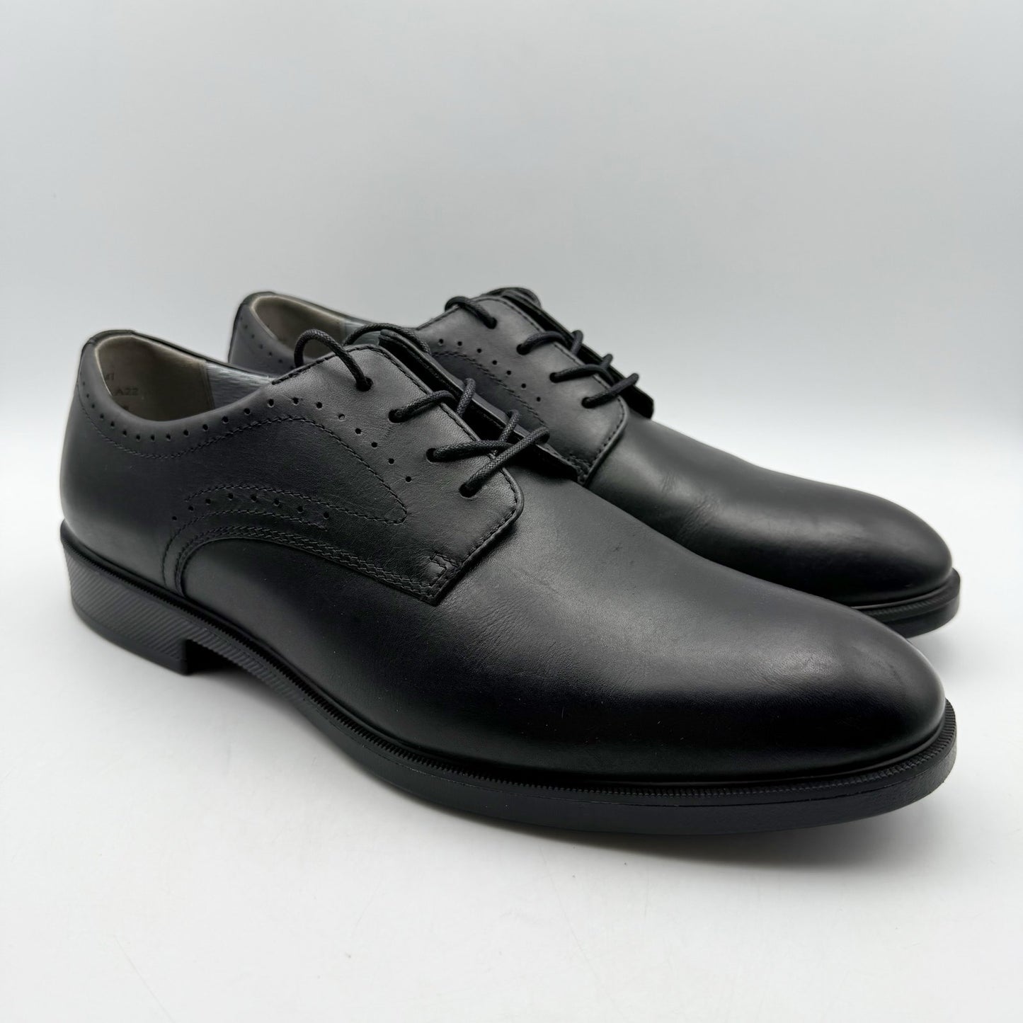 Johnston & Murphy Mens XC4 Maddox Oxford Shoes US 11.5 M Black Leather NWOB