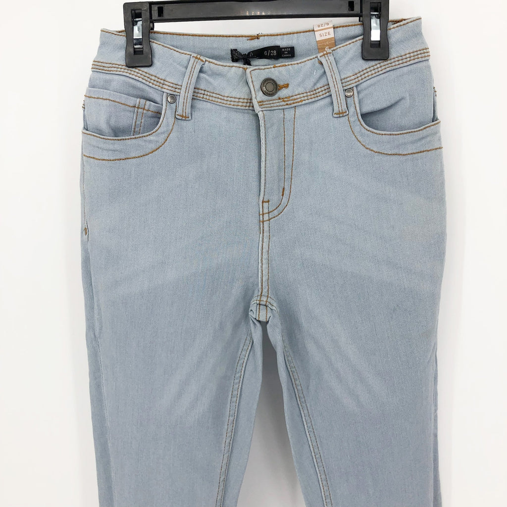 PRANA Women's Soma Skinny Jeans 28x29 US 6 Blue Light Wash High Rise Stretch NWT