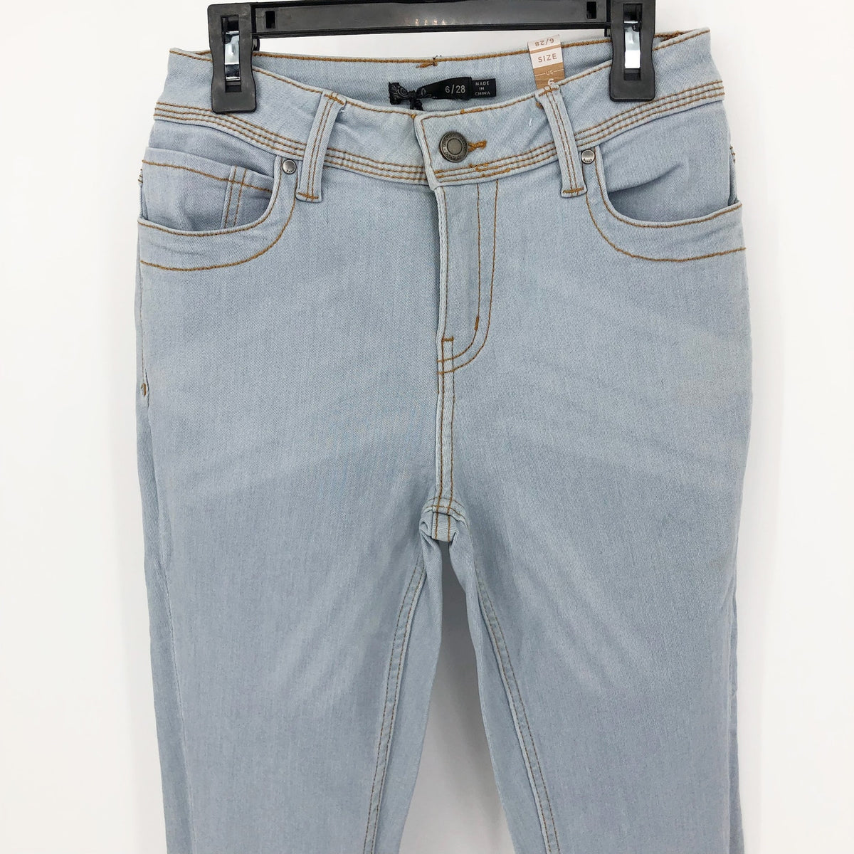 PRANA Women's Soma Skinny Jeans 28x29 US 6 Blue Light Wash High Rise Stretch NWT