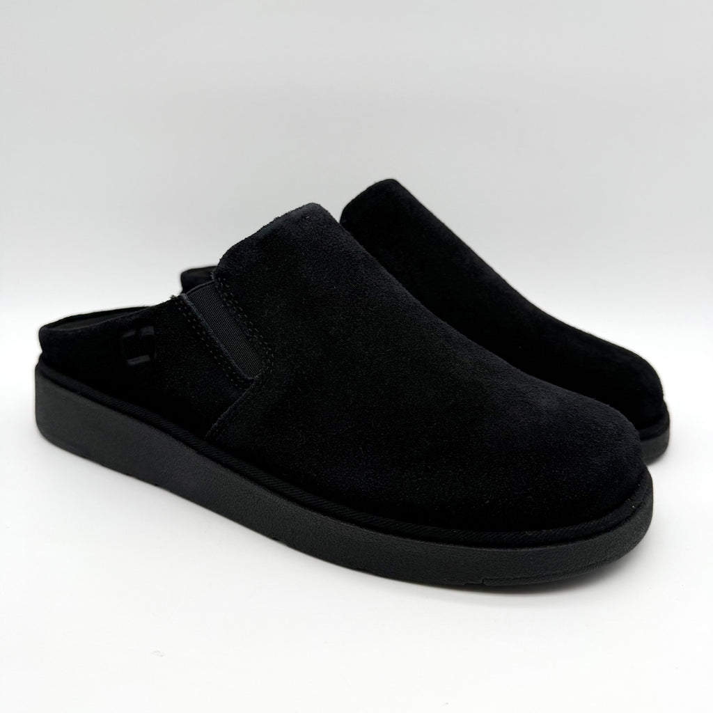 FitFlop Womens Gen-FF Elasticated Mules US 9 EU 41 Black Suede NIB