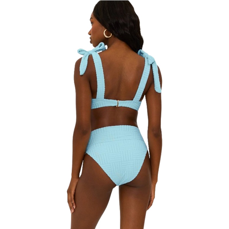 BEACH RIOT Women's Highway Bikini Bottoms Medium Blueberry Ice Terry NWT