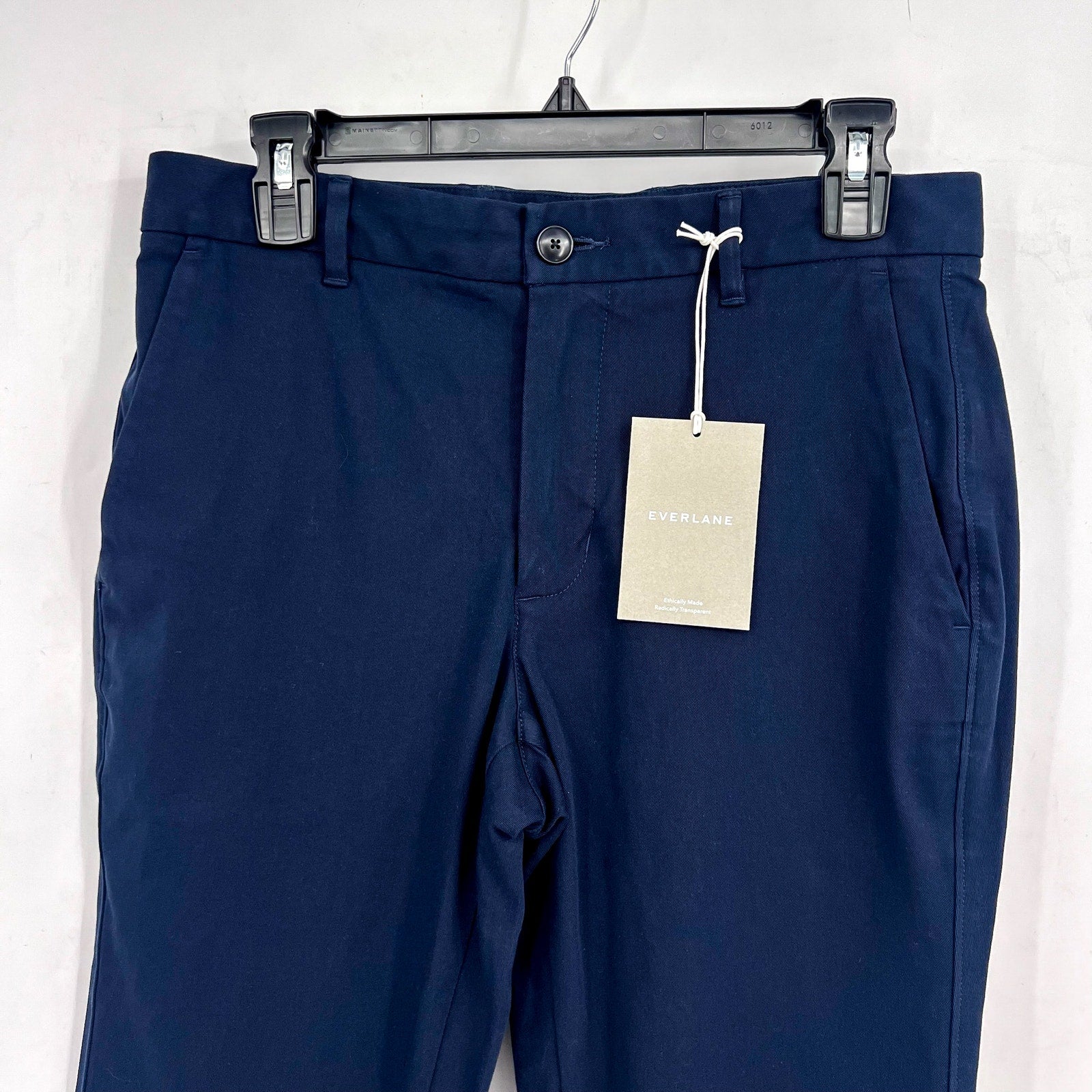 EVERLANE Men's Uniform Performance Chino 30x28 Navy Blue Slim Fit Pants NWT