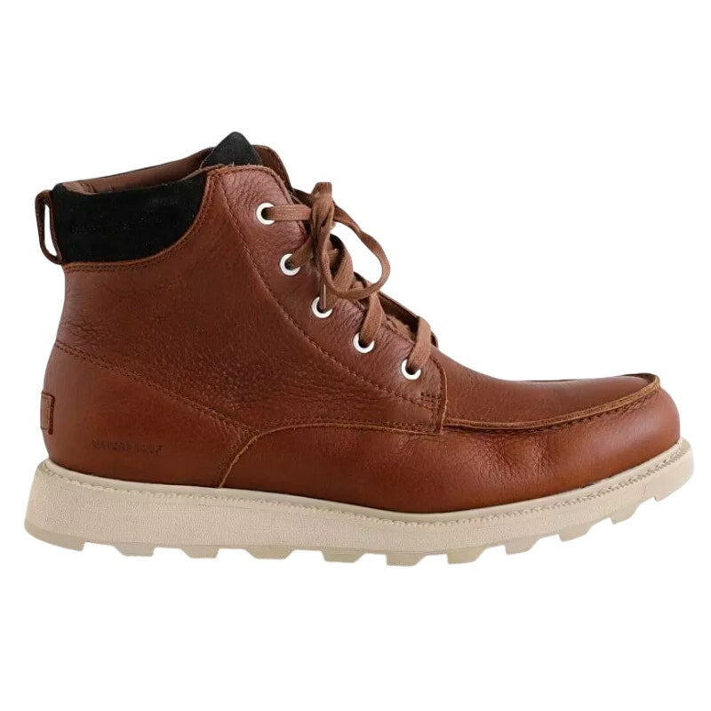 Sorel Mens Madson II Moc Toe Boots US 7.5 EU 40.5 Brown Leather Waterproof NIB