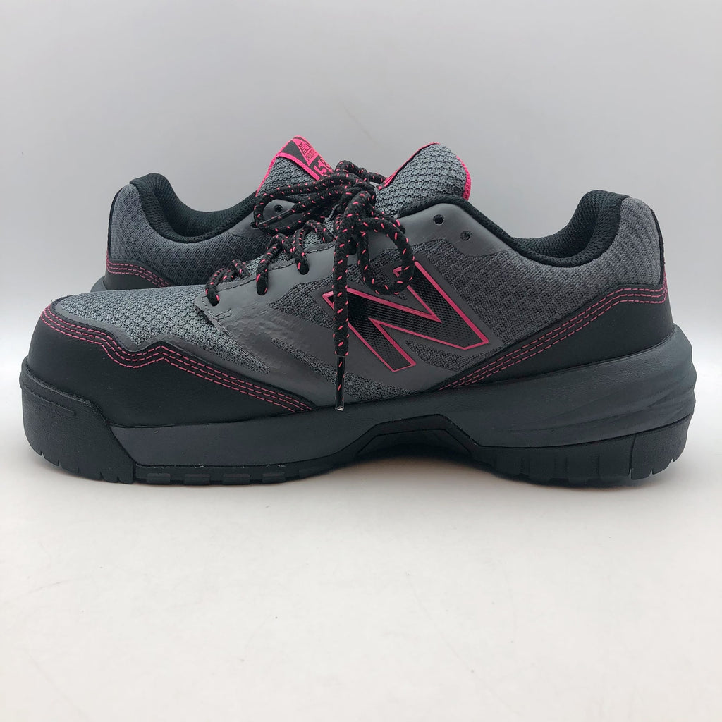 New Balance Women 589v1 Athletic Work Shoes 10 Wide Gray Pink Comp Toe EH SR NIB