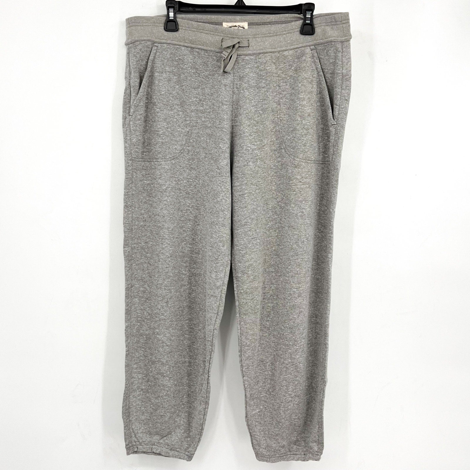 PRANA Women's Cozy Up Ankle Joggers XL Heather Grey Sweatpants NWT