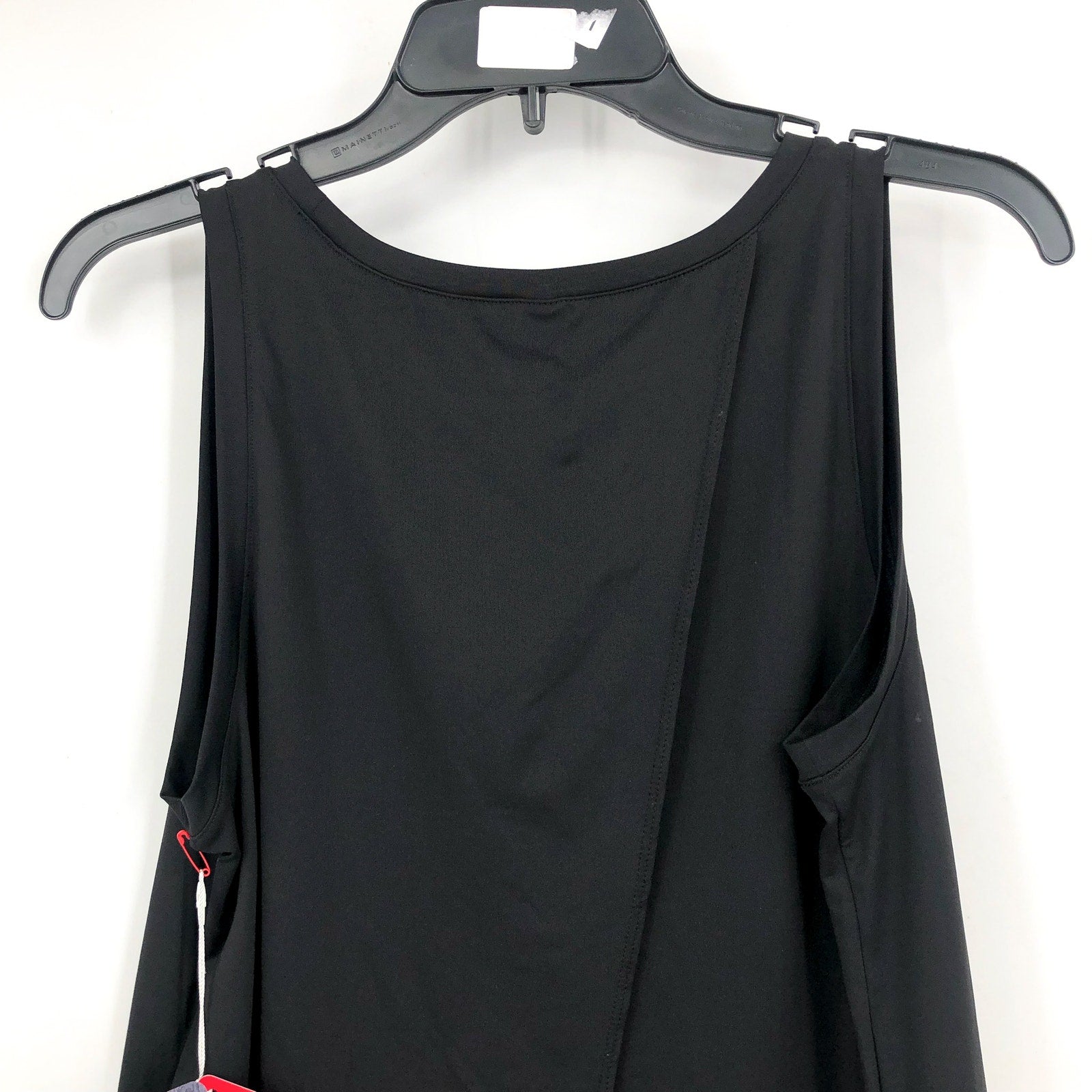 HELLY HANSEN Women's Tech Split Back Tank Top Medium Black Sleeveless NWT