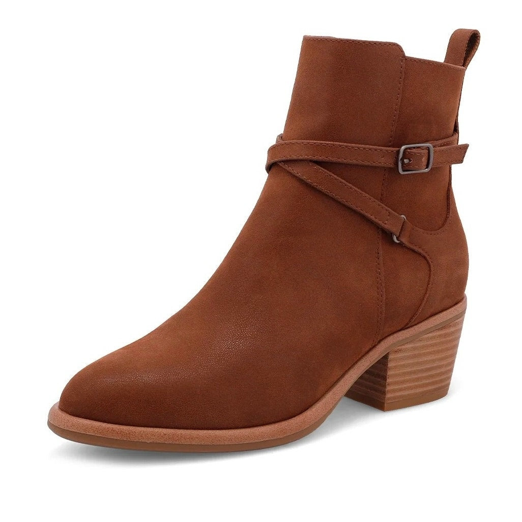 MIA Womens Santina Western Ankle Boots US 9.5 Brown Suede NWOB