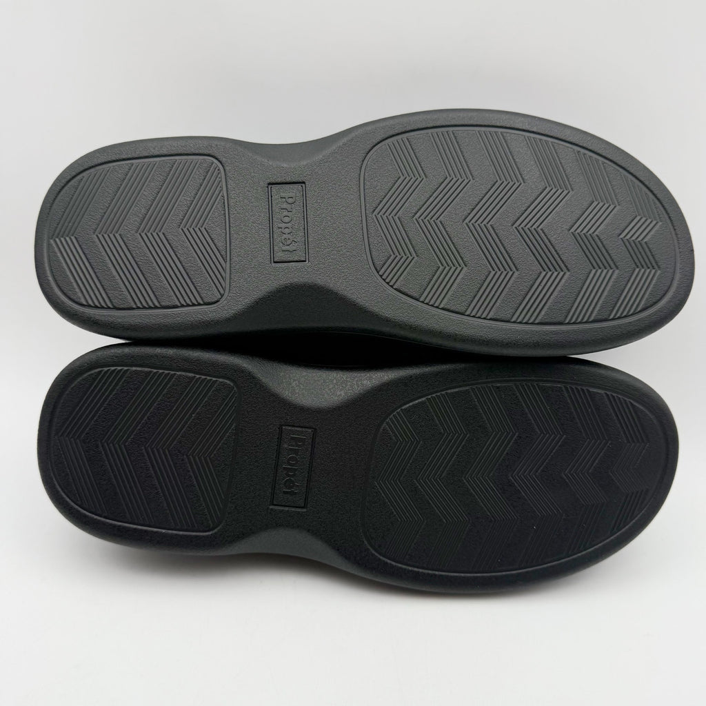 Propet Mens Coleman Slippers Size 9.5 M EU 42.5 Black Suede NIB