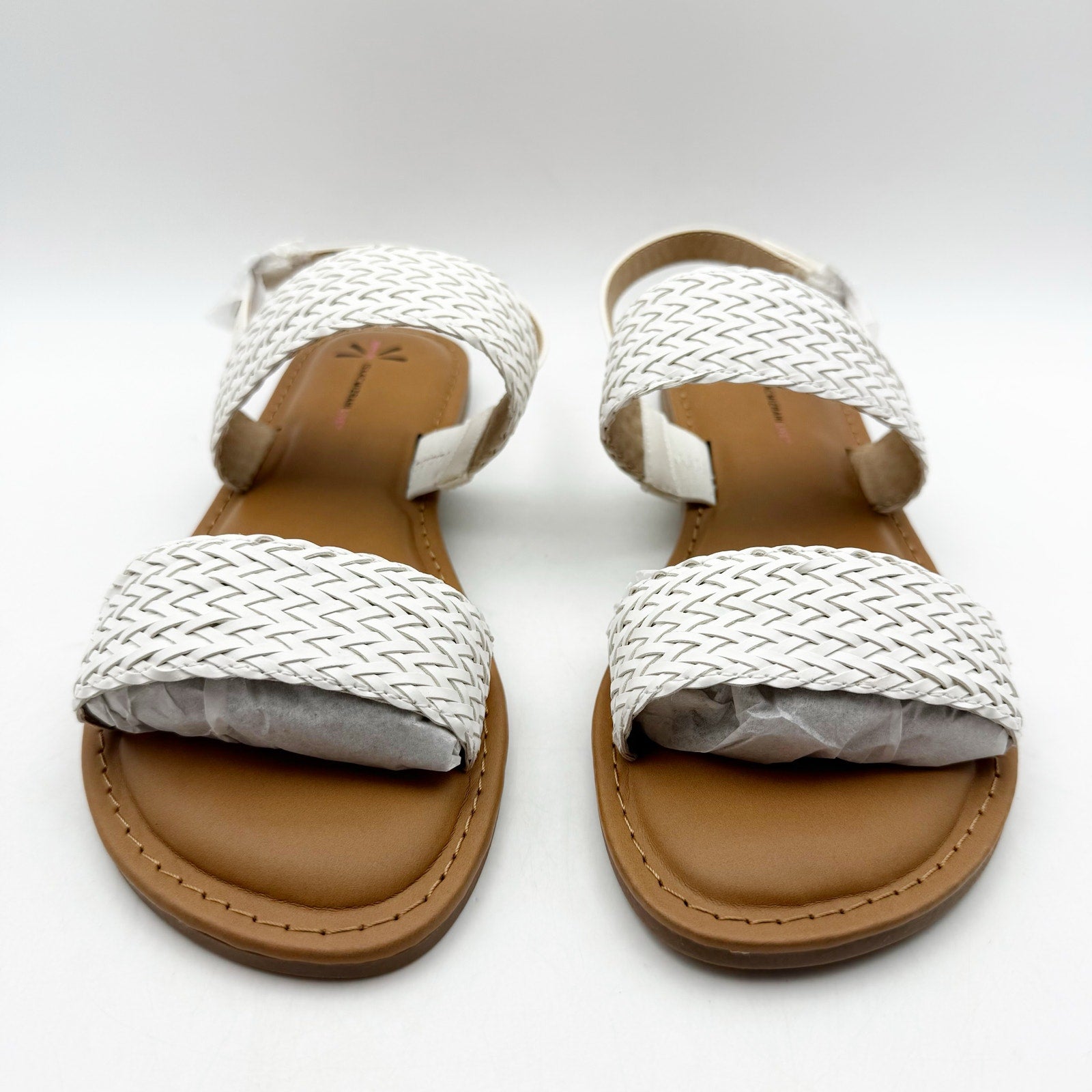 Isaac Mizrahi Live Womens Rosalyn Sandals US 7.5 M EU 37.5 White NIB