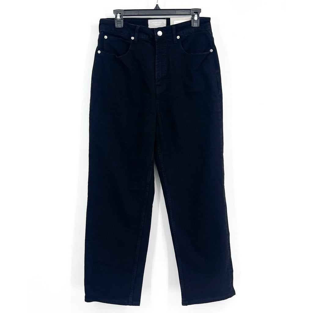 EVERLANE Women's The Curvy Way High Jeans 30x28 US 10 Black Organic Cotton NWT