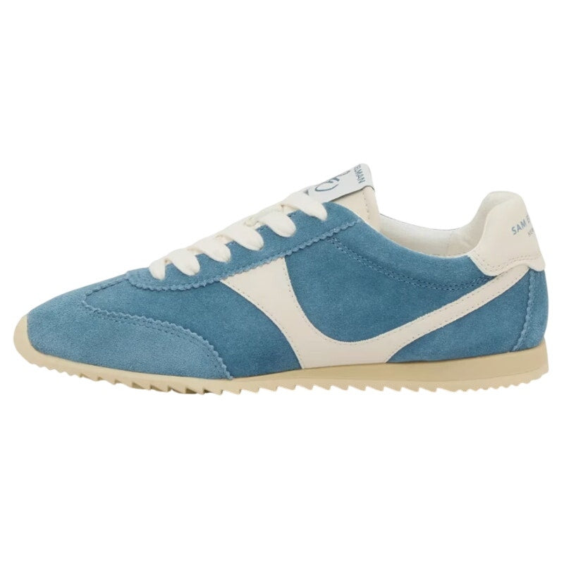 Sam Edelman Womens Isa Casual Sneaker US 11 Blue Suede Signature Collection NWOB