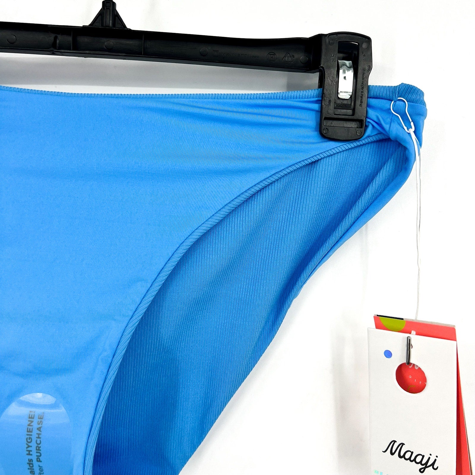 MAAJI Women's Sublimity Classic Bikini Bottom Large Stone Blue Regular Rise NWT