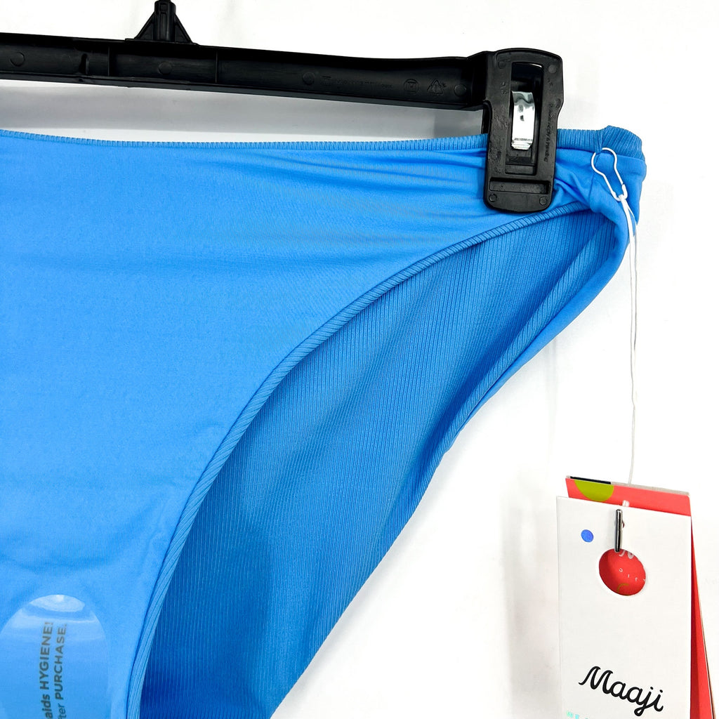MAAJI Women's Sublimity Classic Bikini Bottom Large Stone Blue Regular Rise NWT
