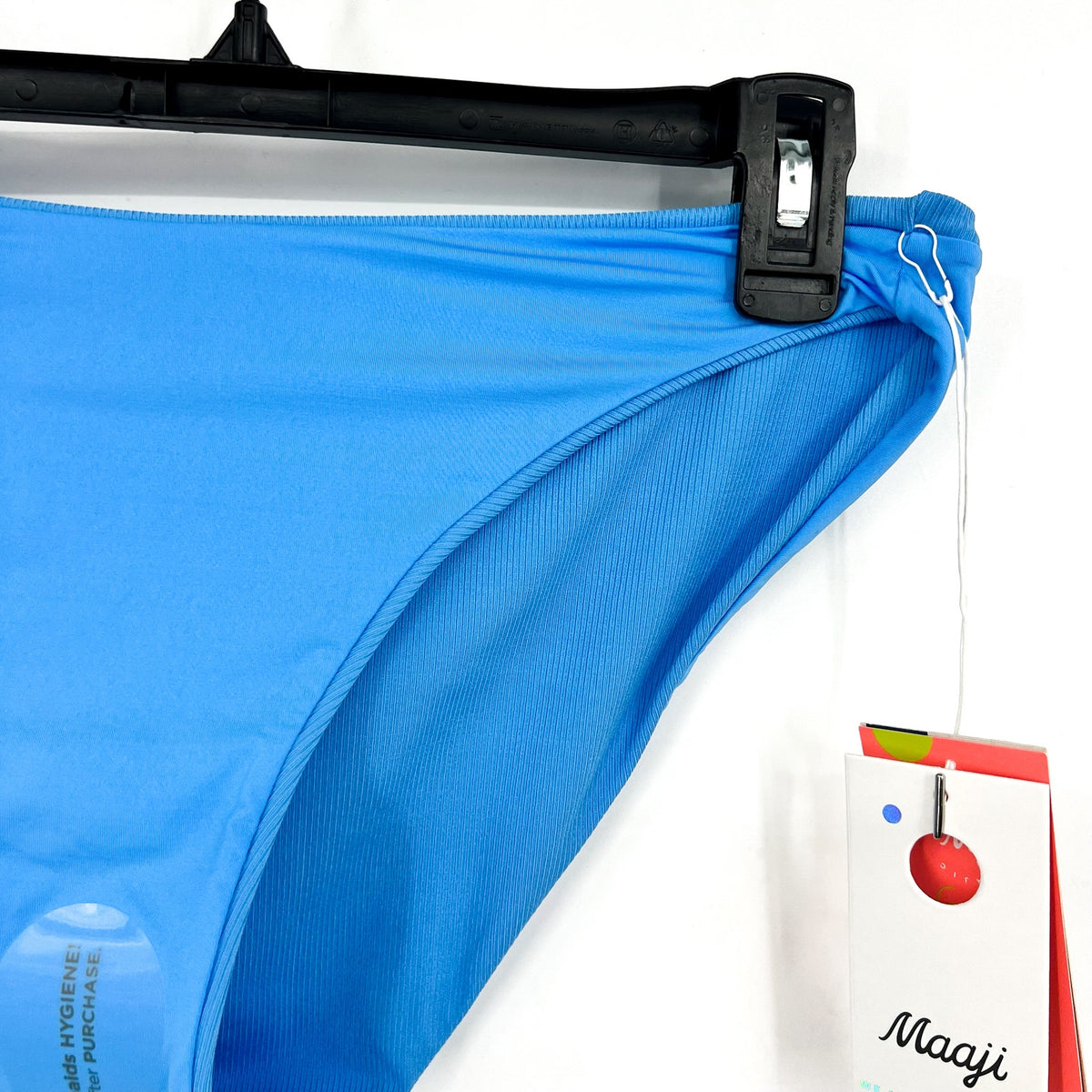 MAAJI Women's Sublimity Classic Bikini Bottom Large Stone Blue Regular Rise NWT