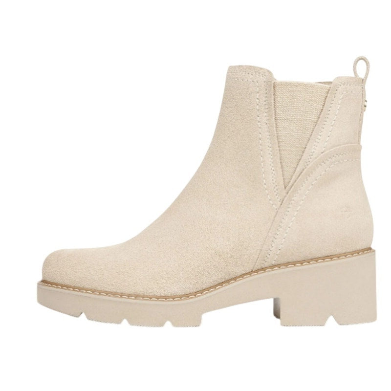 Naturalizer Womens Darry Platform Ankle Booties Size 12 WIDE Beige Suede NWOB