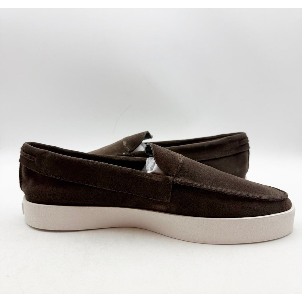 Saint Morta Men's Hemisphere Slip On Loafers Size 8 Brown White Suede NIB