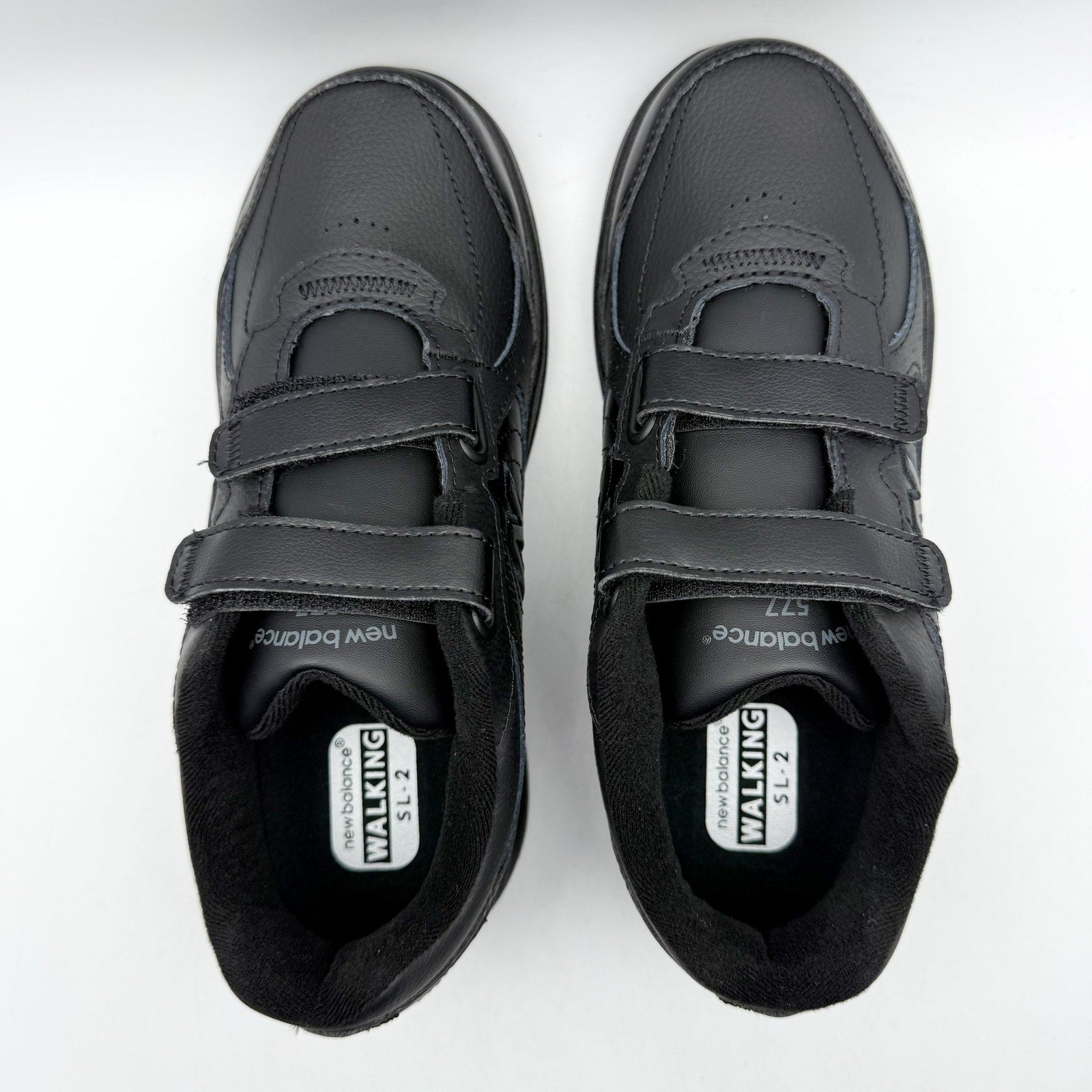 New Balance Womens 577 Walking Sneakers US 7 EU 37.5 Black Hook-and-Loop NIB
