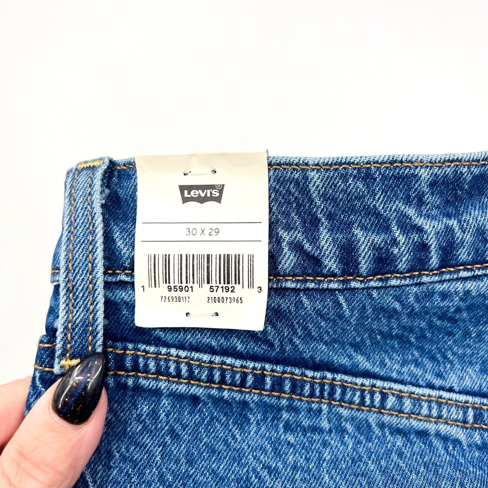 Levi's Womens Ribcage Straight Ankle Jeans 30x29 10 Jazz Pop Blue 72693-0177 NWT