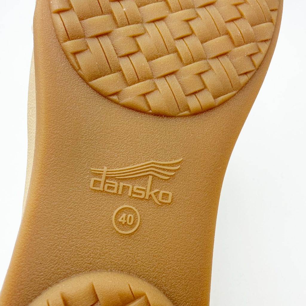 DANSKO Womens Jodie Sandals EU 40 US 9.5-10 Vanilla Tan Woven Leather NIB