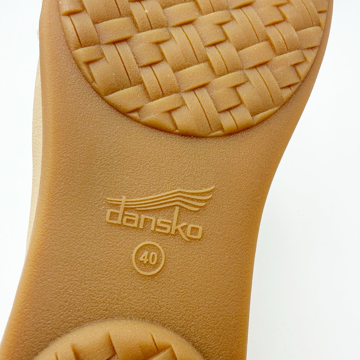 DANSKO Womens Jodie Sandals EU 40 US 9.5-10 Vanilla Tan Woven Leather NIB